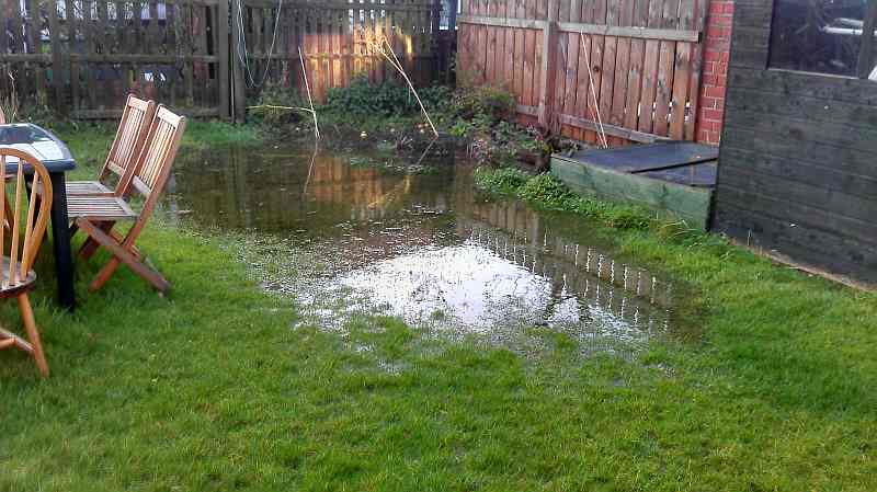 Image result for flooded garden